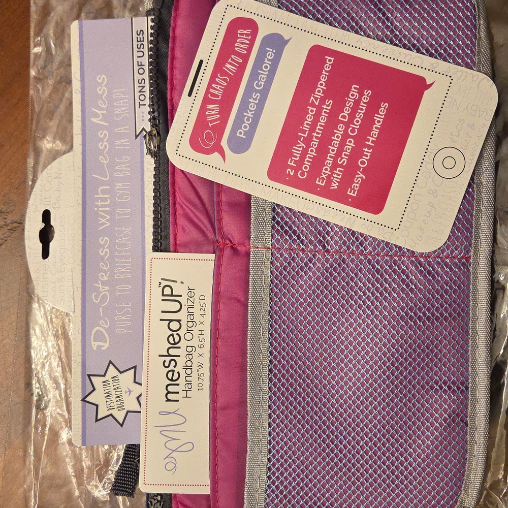 meshUp! Pink and Lavender Travel Organizer